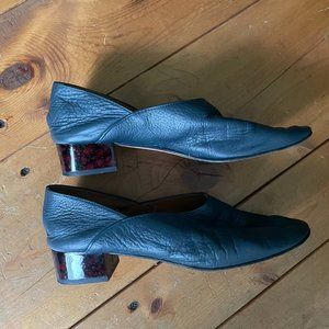 Teal Paloma Wool Tortoiseshell heels